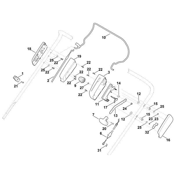 Bild von A - Handle upper part RL 540.0