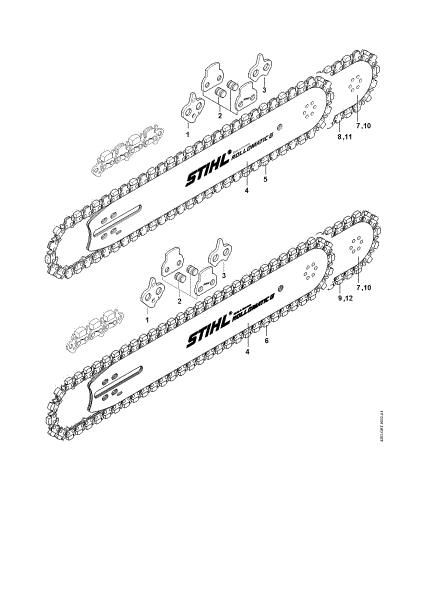 Bild von Guide bar, chain GS 461