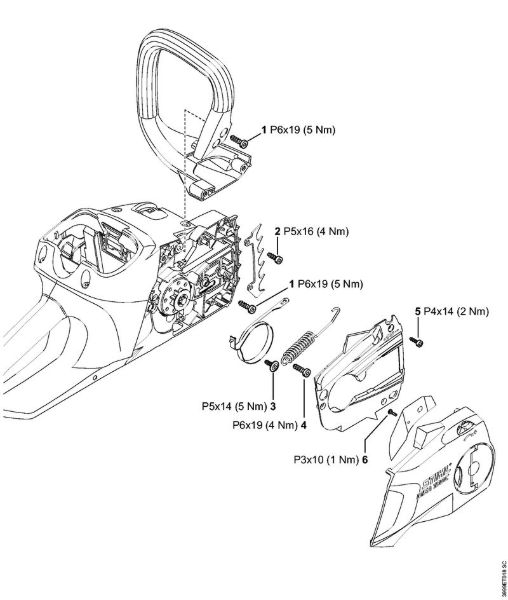 Akku-Motorsägen (MSA) MSA 160 C-B Anziehdrehmomente der Marke Stihl