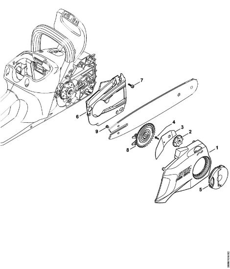 Akku-Motorsägen (MSA) MSA 160 C-B Kettenraddeckel der Marke Stihl