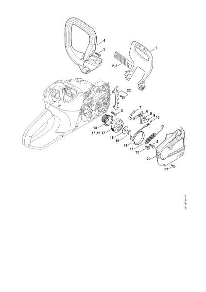 Bild von Handschutz, Kettenbremse MSA 200 C-B