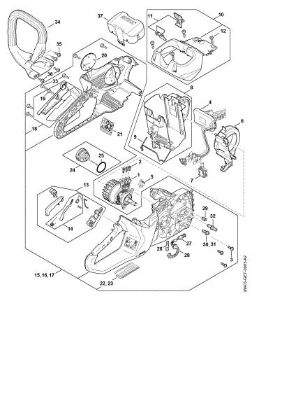 Bild von Elektromotor, Elektronikmodul, Griffgehäuse MSA 220.0 C-B