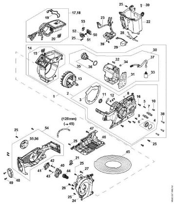 Bild von A - Elektromotor, Elektronikmodul, Öltank MSA 300.0 C-O