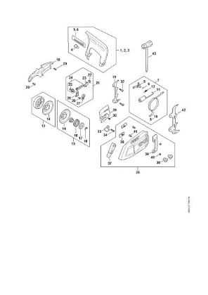 Bild von C - Handschutz, Kettenbremse, Kettenspannvorrichtung MSA 300.0 C-O