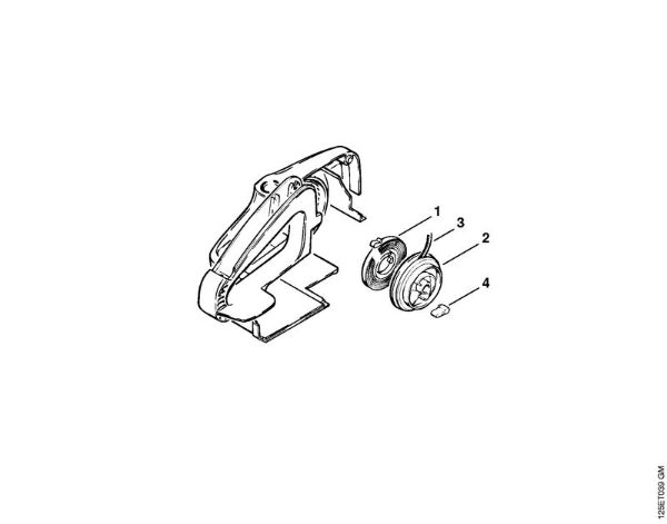 Benzinmotorsägen (MS) 009 E Anwerfvorrichtung (35.85), (25.84) der Marke Stihl