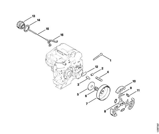 Benzinmotorsägen (MS) 009 EQ Kupplung der Marke Stihl