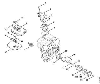 Benzinmotorsägen (MS) 009 EQ Luftfilter, Ölpumpe der Marke Stihl