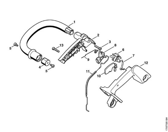 Benzinmotorsägen (MS) 019 T Griffrohr der Marke Stihl