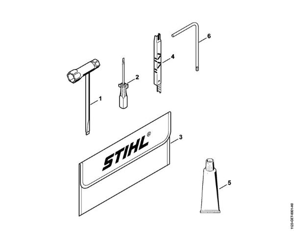 Benzinmotorsägen (MS) 023 L Werkzeuge, Zubehör der Marke Stihl