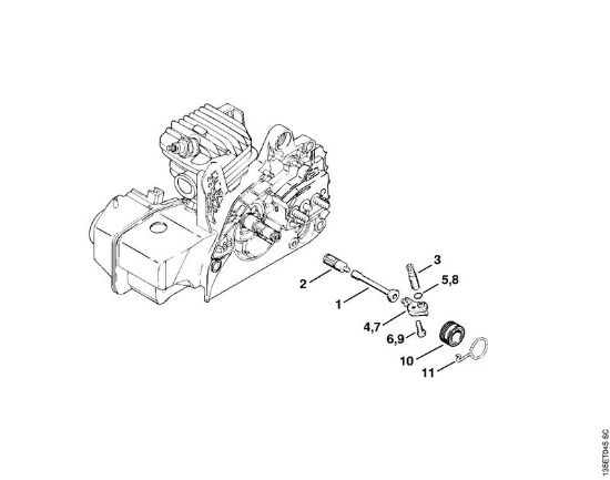 Benzinmotorsägen (MS) 023 Z Ölpumpe der Marke Stihl