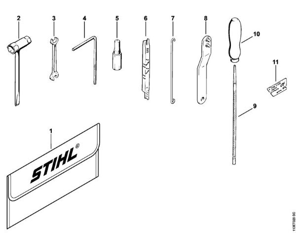 Benzinmotorsägen (MS) 031 Werkzeuge, Sonderzubehör der Marke Stihl