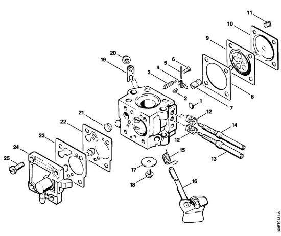 Benzinmotorsägen (MS) 032 AV Vergaser der Marke Stihl