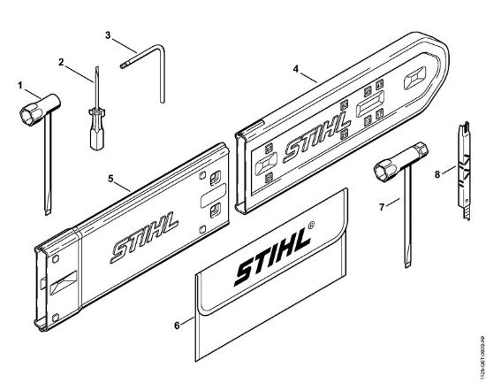 Benzinmotorsägen (MS) 034 Werkzeuge, Sonderzubehör der Marke Stihl