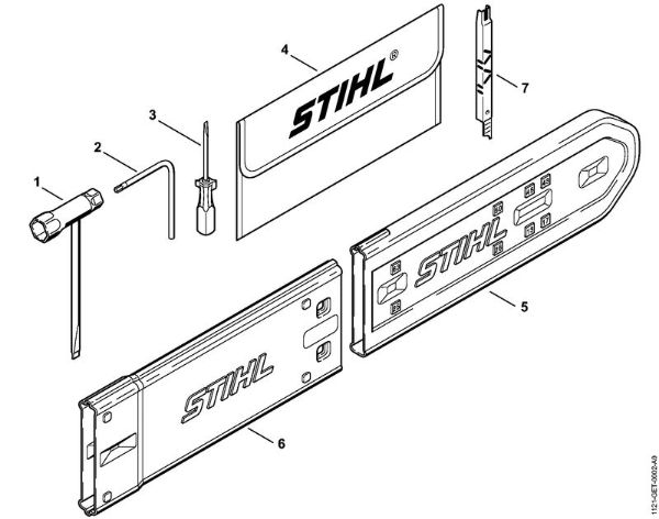 Benzinmotorsägen (MS) 036 QS Werkzeuge, Sonderzubehör der Marke Stihl