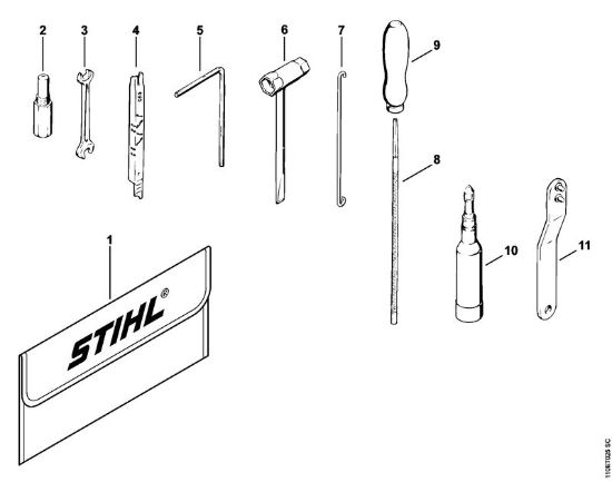 Benzinmotorsägen (MS) 041 AVEQ Werkzeuge, Sonderzubehör der Marke Stihl