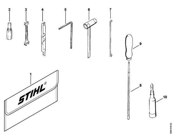 Benzinmotorsägen (MS) 041 FB Werkzeuge, Sonderzubehör der Marke Stihl