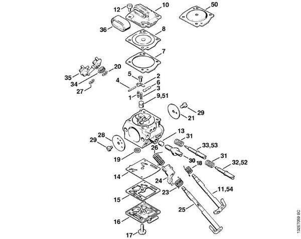 Benzinmotorsägen (MS) 044 W Vergaser C3M-S12 Startautomatik der Marke Stihl