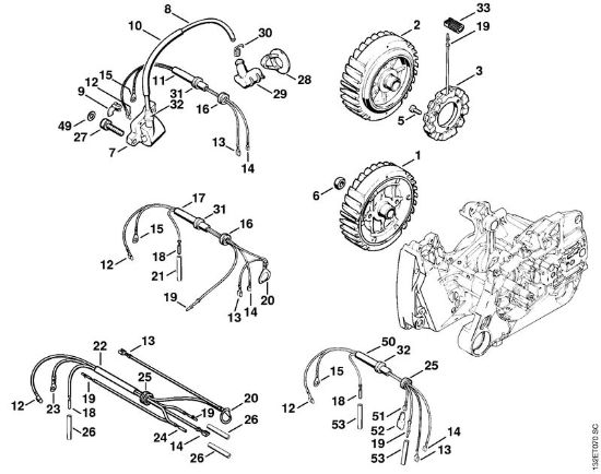 Benzinmotorsägen (MS) 044 W Zündanlage der Marke Stihl