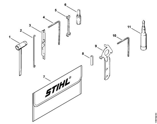 Benzinmotorsägen (MS) 045 AVE Werkzeuge, Sonderzubehör der Marke Stihl