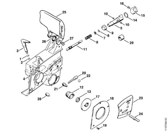 Benzinmotorsägen (MS) 051 Q Ölpumpe der Marke Stihl