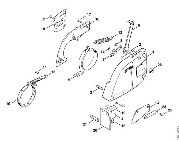Benzinmotorsägen (MS) 056 S Kettenbremse der Marke Stihl