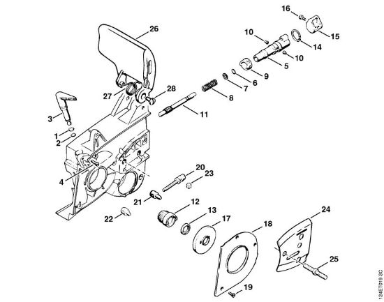 Benzinmotorsägen (MS) 076 S Ölpumpe der Marke Stihl