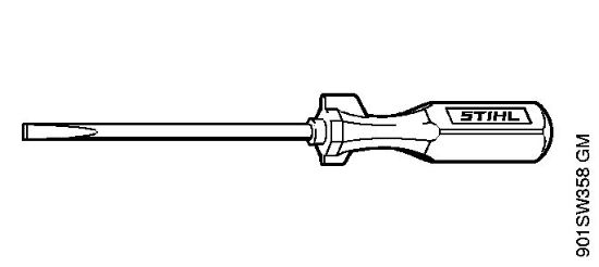 Benzinmotorsägen (MS) 090 AV Schraubendreher der Marke Stihl