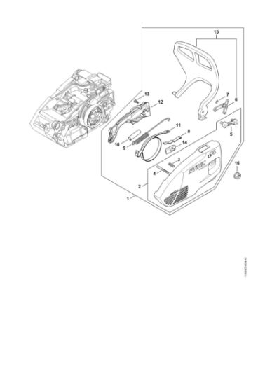 Bild von Kettenraddeckel MS 151 TC-E