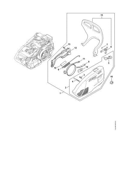 Bild von Kettenraddeckel MS 151 TC-E