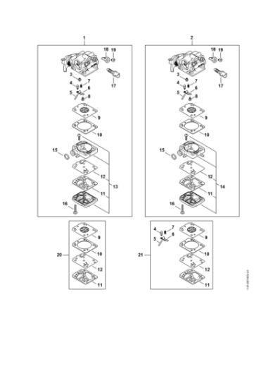 Bild von Vergaserteile MS 162 C-BE