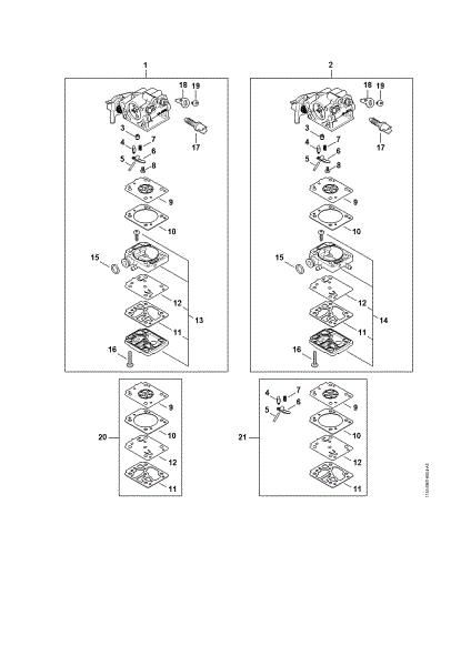 Bild von Vergaserteile MS 162 C-BE