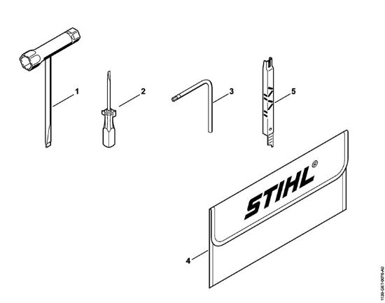 Benzinmotorsägen (MS) MS 171 Werkzeuge, Zubehör der Marke Stihl