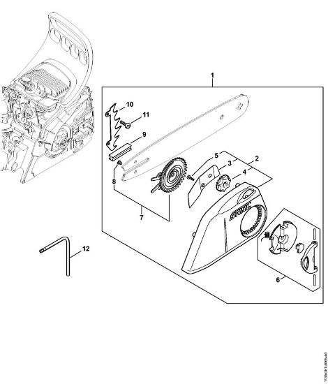 Benzinmotorsägen (MS) MS 181 Kettenschnellspannung MS 181 der Marke Stihl