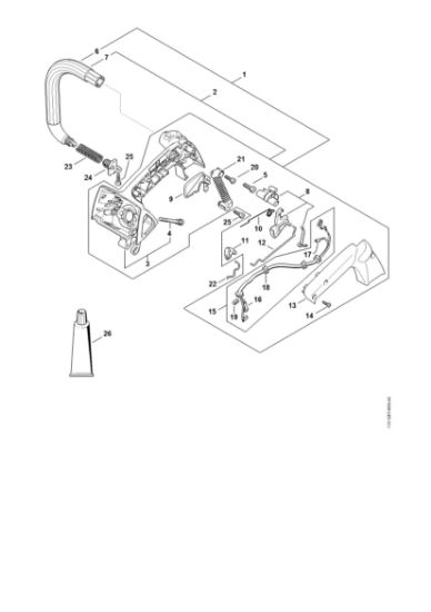Bild von Griffgehäuse MS 192 T