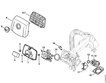 Benzinmotorsägen (MS) MS 192 TC-E Luftfilter der Marke Stihl