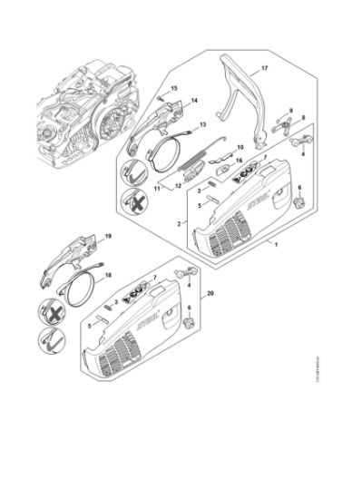 Bild von Kettenraddeckel MS 194 C-E