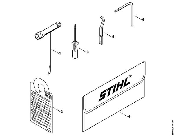 Benzinmotorsägen (MS) MS 194 TC-E Werkzeug, Sonderzubehör der Marke Stihl