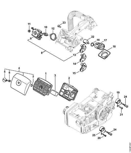 Benzinmotorsägen (MS) MS 200 T Luftfilter MS 200 T der Marke Stihl