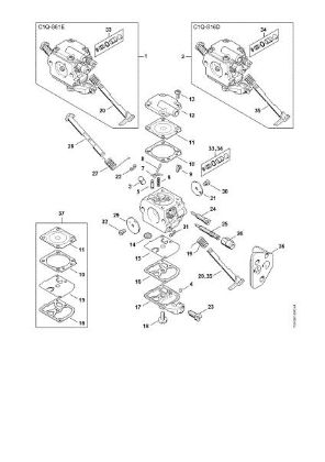 Bild von Vergaser C1Q-S61 (41.2006), (19.2008) MS 200 T