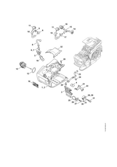 Bild von Tankgehäuse MS 201 TC-M