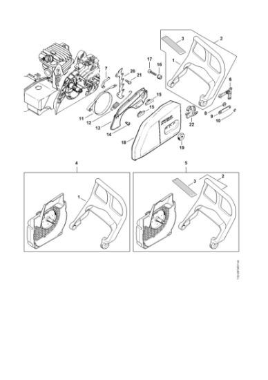 Bild von Handschutz, Kettenbremse MS 210 C-B