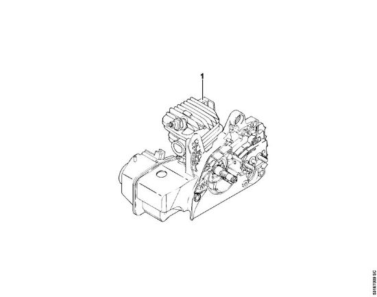 Benzinmotorsägen (MS) MS 210 C-B Maschinennummer der Marke Stihl
