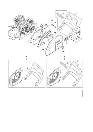 Bild von Handschutz, Kettenbremse MS 210 C-BE