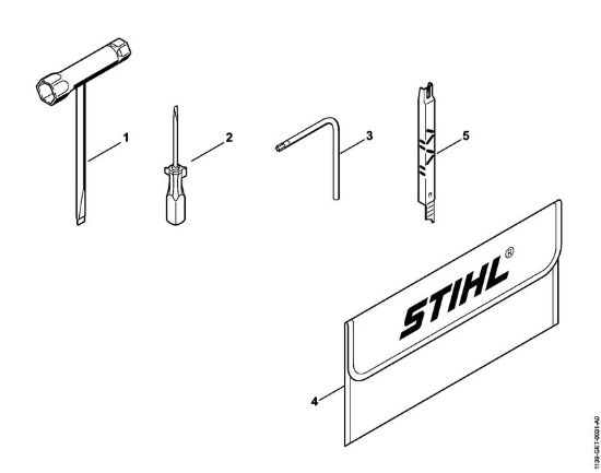 Benzinmotorsägen (MS) MS 211 Werkzeuge, Zubehör der Marke Stihl
