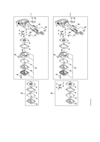 Bild von Vergaserteile MS 212 C-BE