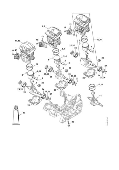 Bild von Zylinder MS 231 C-BE