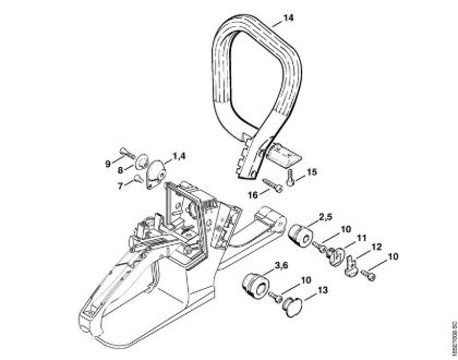 Benzinmotorsägen (MS) MS 240 AV-System der Marke Stihl