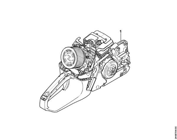 Benzinmotorsägen (MS) MS 241 C-M VW Maschinennummer der Marke Stihl