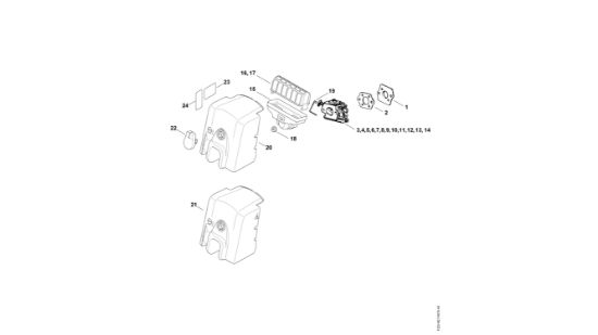 Bild von Luftfilter MS 250 C-BE