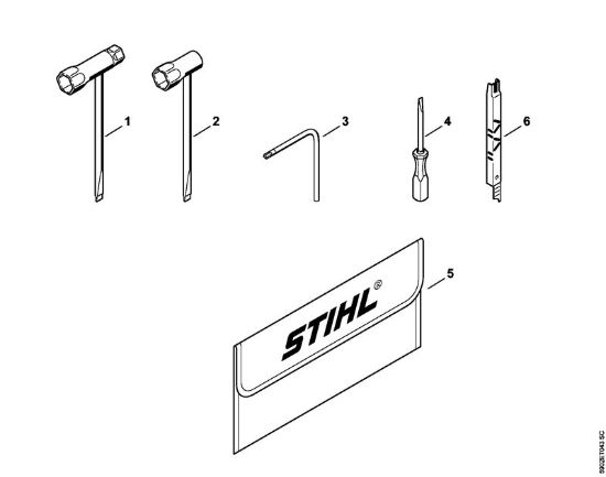 Benzinmotorsägen (MS) MS 261 C-BE Werkzeuge, Sonderzubehör der Marke Stihl